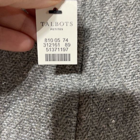 Nwt talbot's gray sparkle ankle pant size 6 - Picture 12 of 14